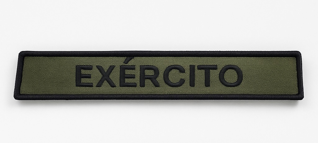 TARJETA SUTACHE BORDADO NOME PERSONALIZADO EB EXERCITO BRASILEIRO