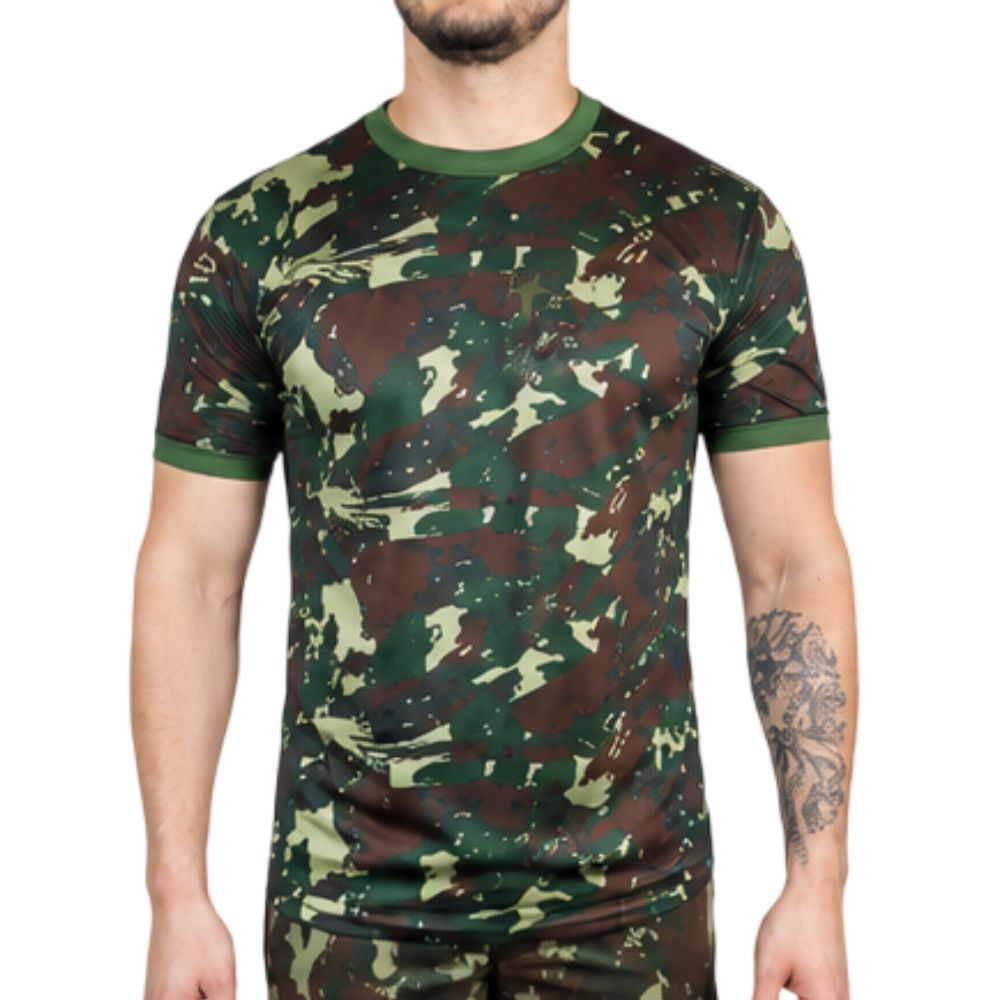 CAMISETA EB EXERCITO BRASILEIRO CAMUFLADA TRILOBAL