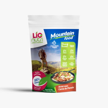 COMIDA LIOFILIZADA ARROZ COM CARNE DE PANELA KIT COM 03 UNIDADES - LIONUTRI