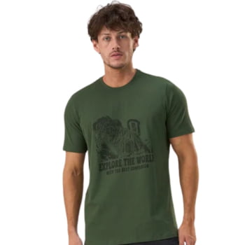 CAMISETA BLACK NEEDLES MASCULINA VERDE MUSGO ALPEN