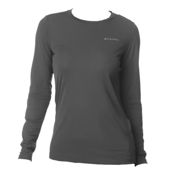 CAMISETA FEMININA NEBLINA MANGA LONGA CINZA - COLUMBIA