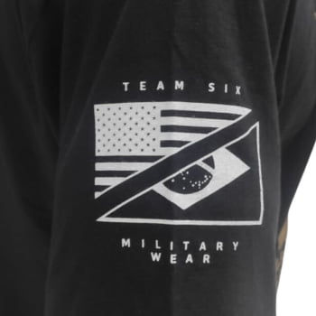 CAMISETA MASCULINA CONCEPT AK47 PRETA TEAM SIX