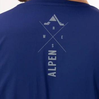 CAMISETA UV DRY FIT MASCULINA AZUL NÁUTICO ALPEN