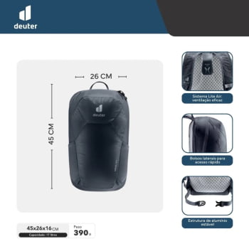 MOCHILA 17L SPEED LITE VERDE  - DEUTER