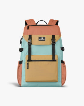 MOCHILA PELICAN 2.0 30L SALMÃO MOSTARDA E TURQUESA - GALÁPAGOS