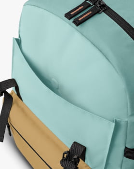 MOCHILA PELICAN 2.0 30L SALMÃO MOSTARDA E TURQUESA - GALÁPAGOS