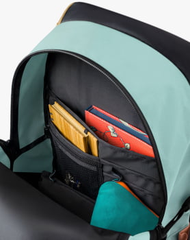 MOCHILA PELICAN 2.0 30L SALMÃO MOSTARDA E TURQUESA - GALÁPAGOS