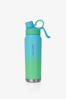 GARRAFA TÉRMICA CASCADE 710ML DEGRADÊ VERDE E AZUL - GALAPAGOS