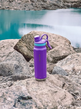 GARRAFA TÉRMICA CASCADE 710ML ROXO - GALAPAGOS