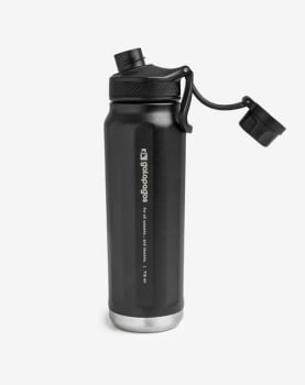 GARRAFA TÉRMICA CASCADE FLAVORSAFE® 710ML PRETA - GALAPAGOS