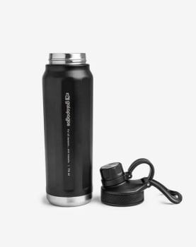 GARRAFA TÉRMICA CASCADE FLAVORSAFE® 710ML PRETA - GALAPAGOS