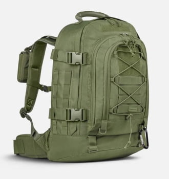 MOCHILA TÁTICA DUSTER 2.0 35-50L VERDE - INVICTUS