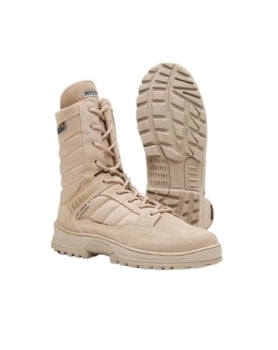 BOTA TÁTICA INTERCEPTOR COM ZIPER TAN - INVICTUS