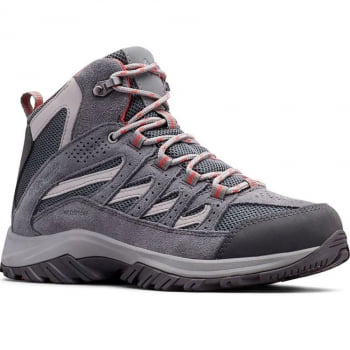 BOTA FEMININA CRESTWOOD MID WATERPROOF GRAFITE DAREDEVIL - COLUMBIA