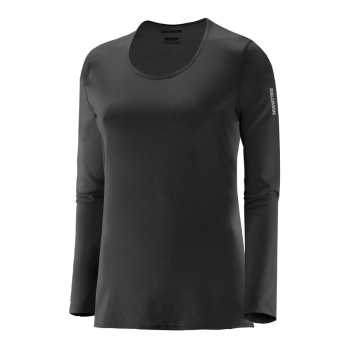 CAMISETA HYBRID LS TEE FEMININA PRETA - SALOMON