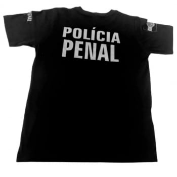 CAMISETA POLICIA PENAL DE ALGODÃO - NOVO MODELO