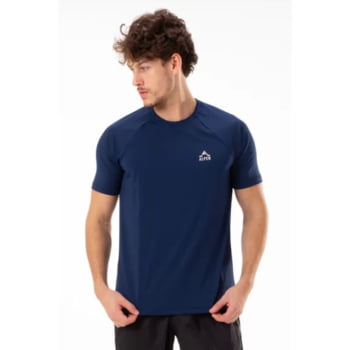 CAMISETA RAGLAN UV50+ MASCULINA AZUL -  ALPEN