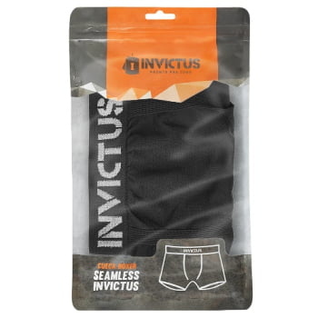 CUECA BOXER SEAMLESS PRETA - INVICTUS