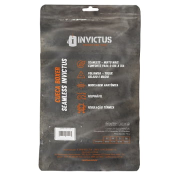 CUECA BOXER SEAMLESS PRETA - INVICTUS