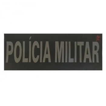 TARJETA IDENTIFICAÇÃO POLICAIA MILITAR PRETA - WTC