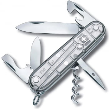 CANIVETE SPARTAN 12F PRATA TRANSLÚCIDO - VICTORINOX