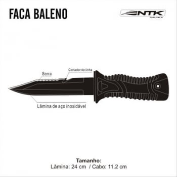 FACA BALLENO PESCA & AVENTURA - NTK