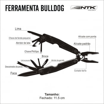 FERRAMENTA MULTIFUNÇÃO BULLDOG - NTK