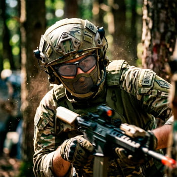 ÓCULOS TÁTICO GHOST COM 3 LENTES UV 400 - TAG