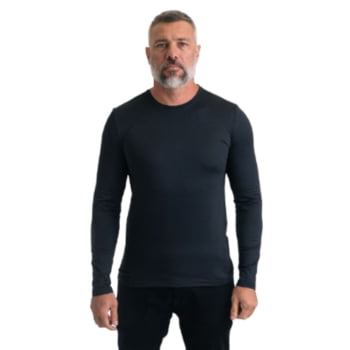 BLUSA SEGUNDA PELE THERMO PRETA MASCULINA INVICTUS