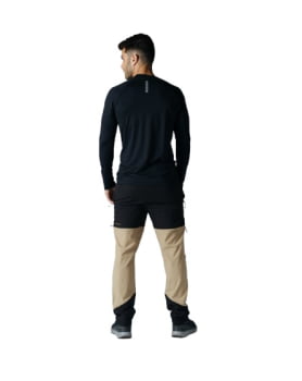 CALÇA TÉCNICA HIKER MASCULINA PRETO E CAQUI - GALÁPAGOS