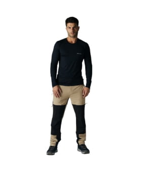 CALÇA TÉCNICA HIKER MASCULINA PRETO E CAQUI - GALÁPAGOS