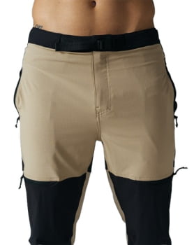 CALÇA TÉCNICA HIKER MASCULINA PRETO E CAQUI - GALÁPAGOS