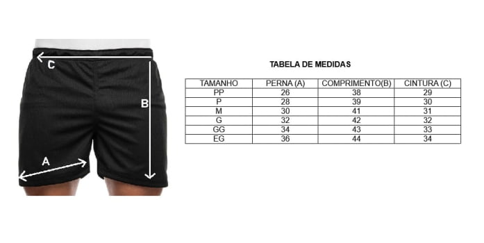 CALÇÃO PRETO TFM TRILOBAL