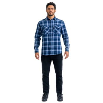 CAMISA LUMBERJACK RELIEF AZUL INVICTUS