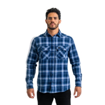 CAMISA LUMBERJACK RELIEF AZUL INVICTUS