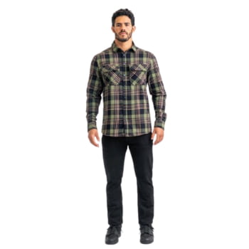 CAMISA LUMBERJACK RELIEF VERDE INVICTUS