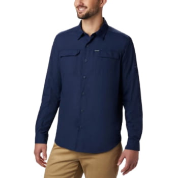 CAMISA SILVER RIDGE 2.0 FPS 50 COLLEGIATE NAVY COLUMBIA