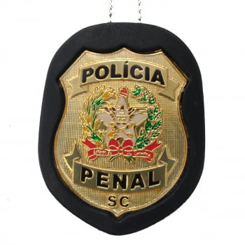 DISTINTIVO POLICIA PENAL SC DOURADO