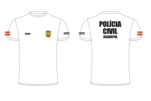 CAMISETA POLICIA CIVIL DE SANTA CATARINA ACADEPOL ALUNO PV