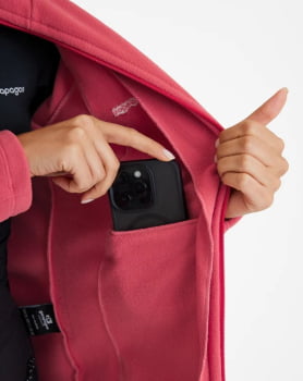 JAQUETA FLEECE KATHMANDU 2.0 FEMININA GOIABA - GALÁPAGOS