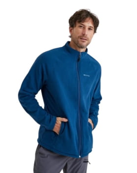 JAQUETA FLEECE KATHMANDU 2.0 MASCULINA AZUL MARINHO - GALÁPAGOS