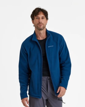 JAQUETA FLEECE KATHMANDU 2.0 MASCULINA AZUL MARINHO - GALÁPAGOS
