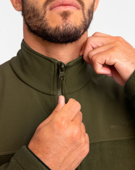 JAQUETA FLEECE SNOW VERDE OLIVA - INVICTUS