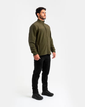 JAQUETA FLEECE SNOW VERDE OLIVA - INVICTUS