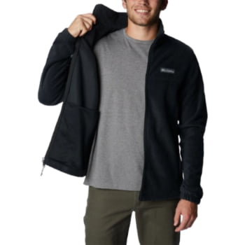 JAQUETA FLEECE STEENS MOUNTAIN FULL ZIP PRETA COLUMBIA