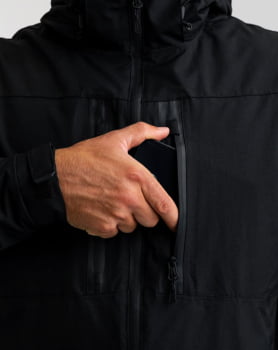 JAQUETA TÁTICA RAIN 3.0 IMPERMEÁVEL PRETA - INVICTUS