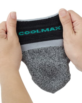 MEIA PERFORMANCE COOLMAX KOHA PRETO E MESCLA - GALÁPAGOS