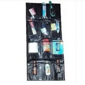ORGANIZADOR DE ARMÁRIO 12 BOLSOS DOBRÁVEL PRETO