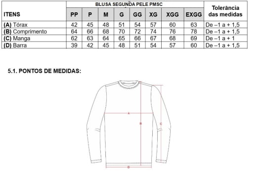 BLUSA SEGUNDA PELE PMSC COYOTE