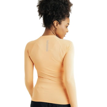 BLUSA SEGUNDA PELE UV VELLA FEMININA SALMÃO - GALAPAGOS